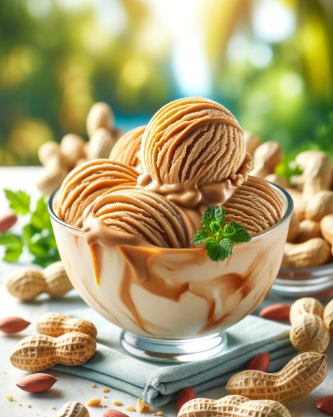 4 Ingredients Easy Ninja Creami Protein Ice Cream | Peanut