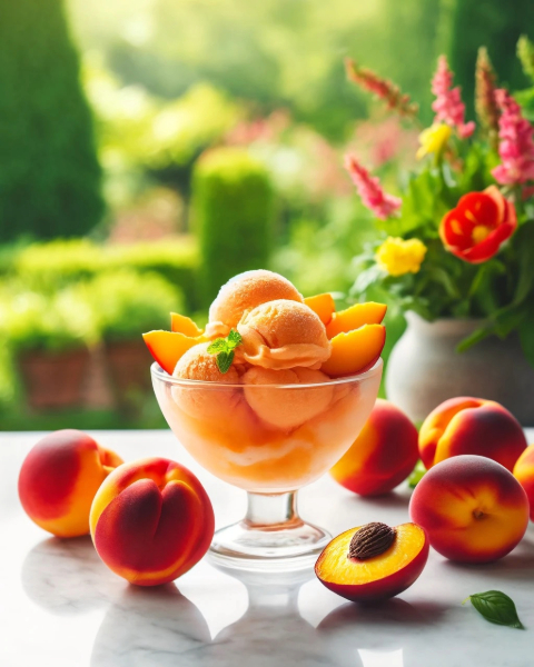 Nectarine Sorbet Recipe | Peach Sorbet Ninja Creami