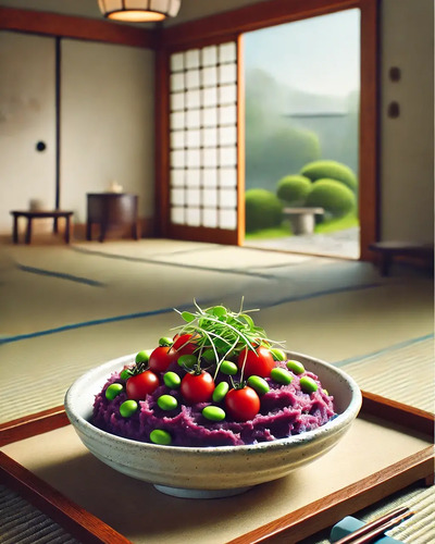 Okinawan sweet purple potato salad recipe